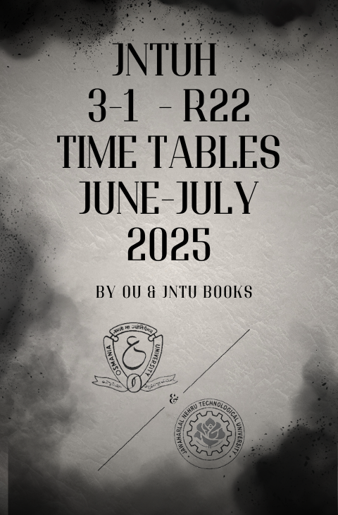 JNTUH 3-1 R22 Time Table June/July 2025